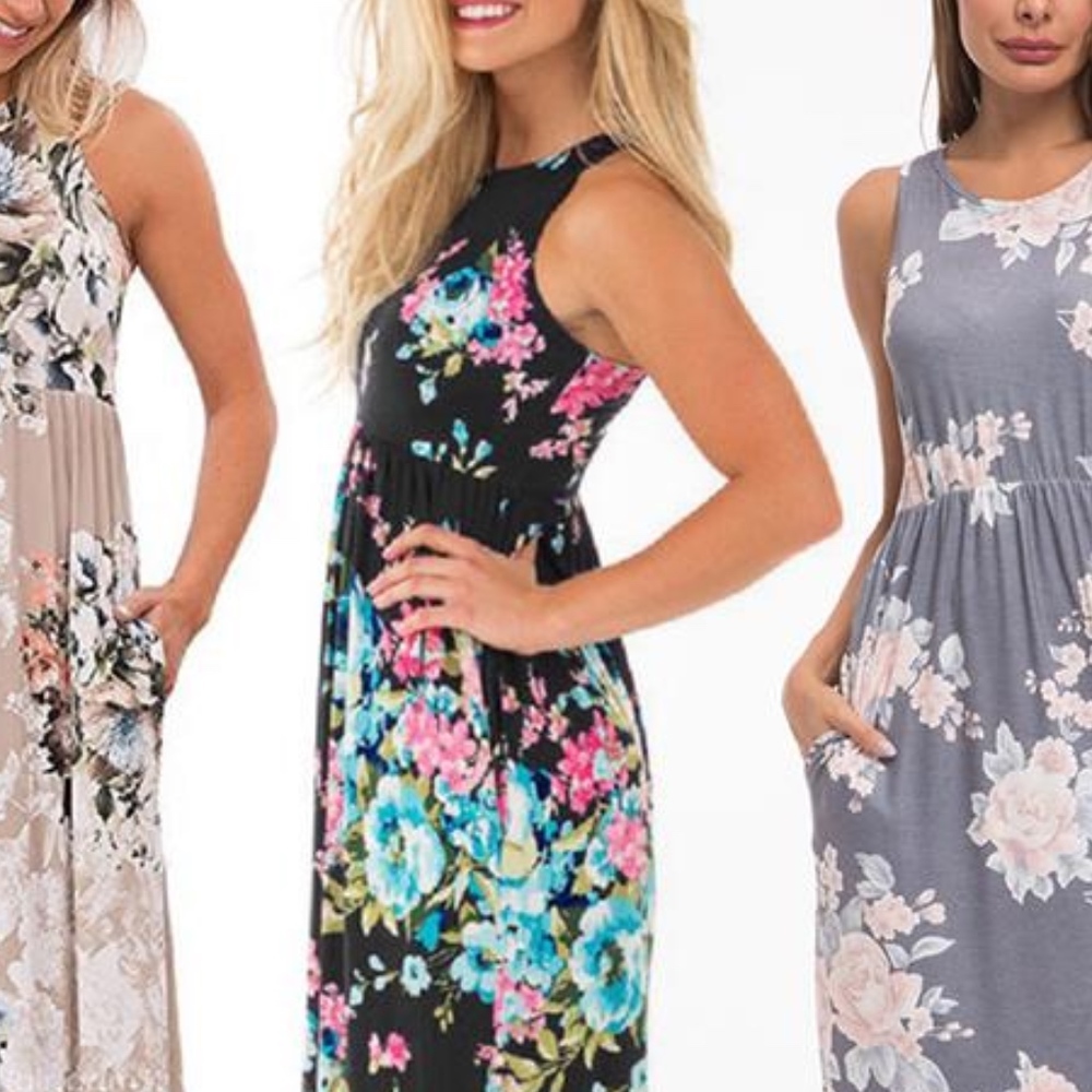 DONATED!! Lilly Posh Floral Maxi Sun Dress - Picture 5 of 8